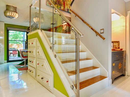 Outdated to Open Concept Staircase